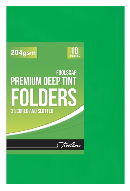 Premium Deep Tint Folder Green 204gsm