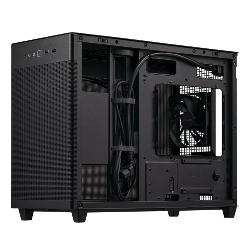ASUS AP201 PRIME CASE TG, Mini Tower, PC, Black, micro ATX, Mini-ITX, 17 cm, 33.8 cm