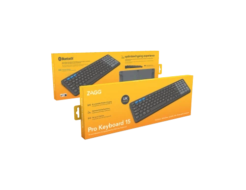 ZAGG Pro Keyboard 15, Wireless, Bluetooth, QWERTY, Black