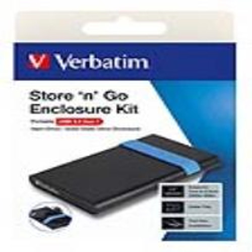 VERBATIM STORE N GO ENCLOSURE KIT 2.5 USB 3.2 GEN1 - M53106-KOL VERBATIM STORE N GO ENCLOSURE KIT 2.5 USB 3.2 GEN1 - M53106-KOL