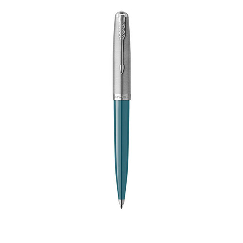 PARKER 51 Ballpoint Pen - Teal Chrome Trim-NS2123508