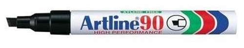 ARTLINE EK90 Permanent Chisel Marker (Black) (Box of 12)-MA520503BX ARTLINE EK90 Permanent Chisel Marker (Black) (Box of 12)-MA520503BX