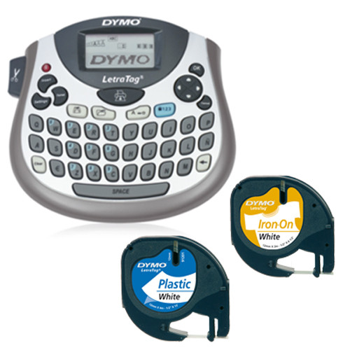 DYMO Letratag Label Maker - LT100T Desktop + 2 FREE Tapes-DS0758380BTS