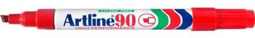 ARTLINE EK90 Permanent Chisel Marker (Red) (Box of 12)-MA520512BX ARTLINE EK90 Permanent Chisel Marker (Red) (Box of 12)-MA520512BX