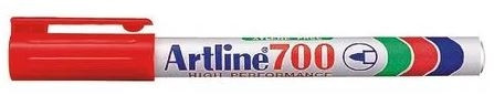 ARTLINE EK700 Permanent Fine Marker (Red) (Box of 12)-MA520686BX