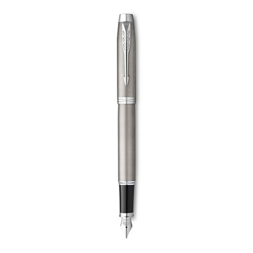 PARKER IM Fountain Pen - Stainless Steel Chrome Trim-NS2143636