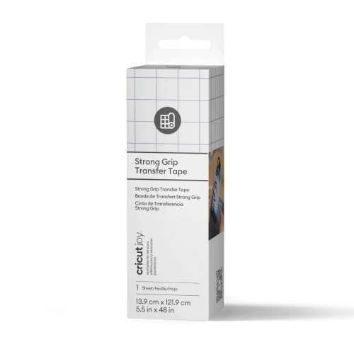 Cricut Joy StrongGrip, Heat transfer vinyl roll, White, Monochromatic, Cricut Joy, 139 mm, 1219 mm