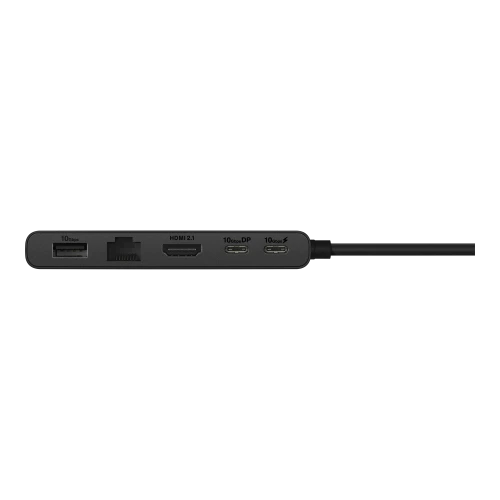 ASUS Dual 4K USB-C Dock DC201, Wired, USB 3.2 Gen 2 (3.1 Gen 2) Type-C, 100 W, 1000 Mbit/s, Black, 10 Gbit/s
