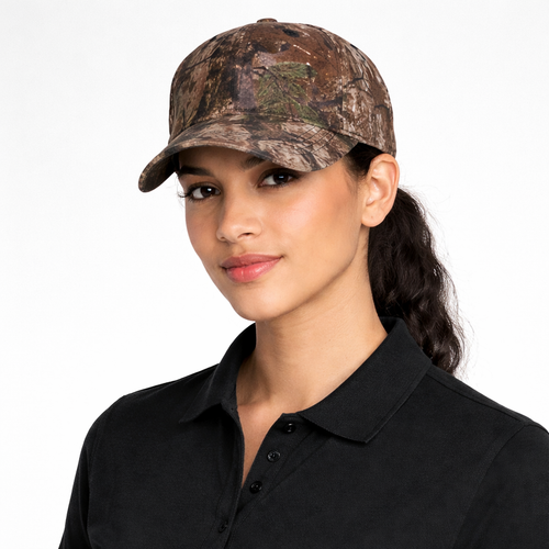 6 P Leaflock Camo Cap-CAP