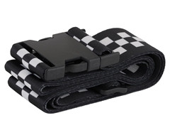 Checkered Luggage Strap - GSR - P2778Bw
