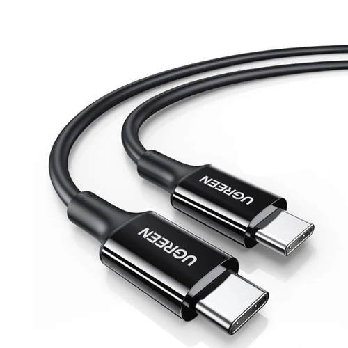 Ugreen Type C To Type C Cable 100W  1 Meter Cable PD fast charge 5A Supports PD3.0/QC4.0/ FCP (100W max) 480Mbps Multipl - TAR - UG-US300-80371-TAR