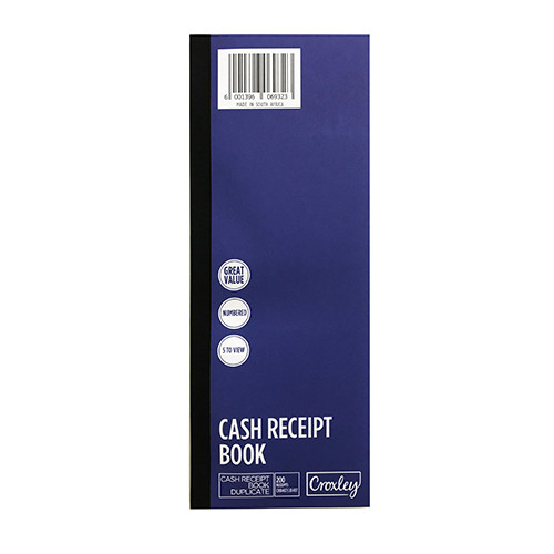CROXLEY JD407 Cash Receipt Book Duplicate 300x11 (5 to view) Pack of 10-CRB407