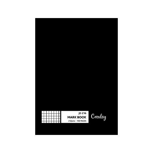 CROXLEY JD216  2 Quire 192 Page Mark Book Pack of 5-MKB216