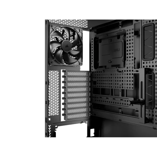 Corsair FRAME 5000D WORKSTATION, Midi Tower, PC, Black, ATX, micro ATX, Mini-ITX, SSI CEB, SSI EEB, Plastic, Steel, Tempered glass, Gaming