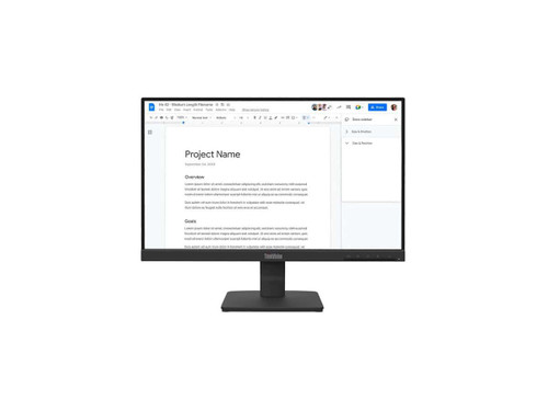 Lenovo S22-4e 21.5" Monitor, IPS panel 100HZ, 1920 x 1080,  Input Connectors- VGA + HDMI 1.4, Cables Included - HDMI, WI - TAR - 64CBKAT6SA-TAR