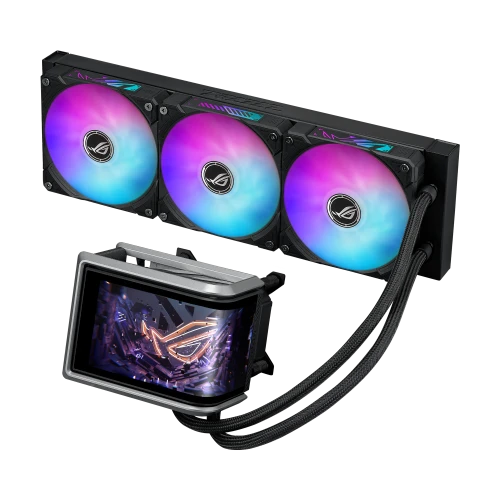 ASUS ROG RYUO IV 360 ARGB, All-in-one liquid cooler, 12 cm, Black