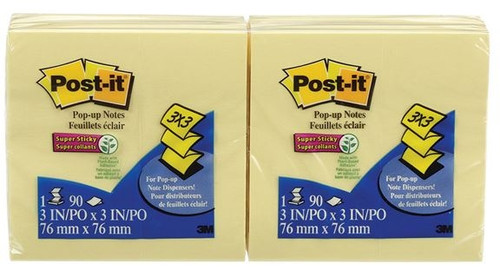 3M Yellow R330 Pop-Up Post-It Refill - 73 x 73mm-3M49453 3M Yellow R330 Pop-Up Post-It Refill - 73 x 73mm-3M49453