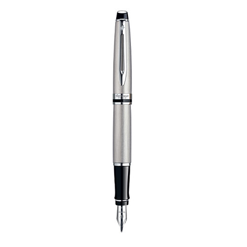 WATERMAN Expert Fountain Pen - Stainless Steel Chrome Trim-NS0952060 WATERMAN Expert Fountain Pen - Stainless Steel Chrome Trim-NS0952060