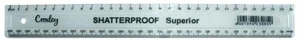 CROXLEY 30cm Clear Superior Shatter Proof Pack of 10-RUL1414