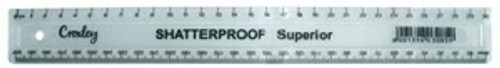 CROXLEY 30cm Clear Superior Shatter Proof Pack of 10-RUL1414 CROXLEY 30cm Clear Superior Shatter Proof Pack of 10-RUL1414