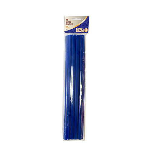 LION BRAND Slide Binder - 5mm (Blue) (Pack of 10)-BIN3104