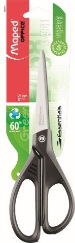 MAPED Scissors 21cm Essential Green Black Handle-468110