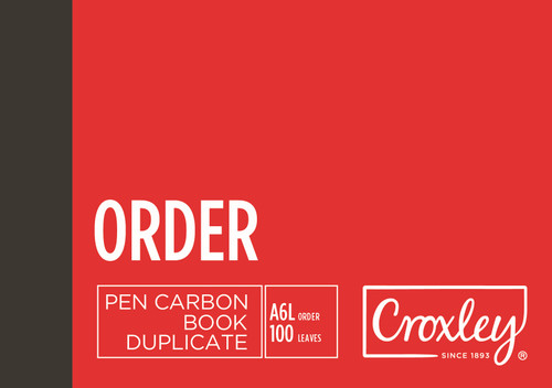 CROXLEY JD16PS Pen Carbon Purchase Order A6 Landscape 100 Page Pack of 10-PCB16PS CROXLEY JD16PS Pen Carbon Purchase Order A6 Landscape 100 Page Pack of 10-PCB16PS