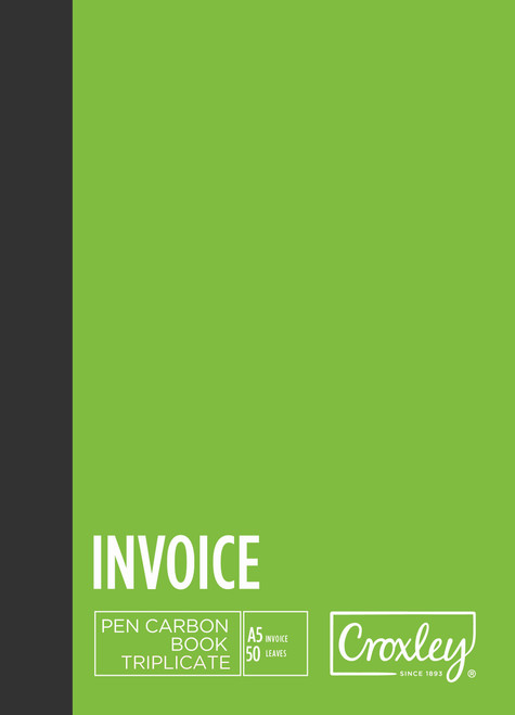 CROXLEY JD66BO Pen Carbon Invoice Triplicate A5 100 Page Pack of 10-PCB66BO CROXLEY JD66BO Pen Carbon Invoice Triplicate A5 100 Page Pack of 10-PCB66BO