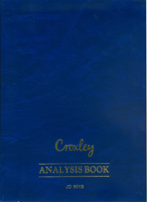 CROXLEY JD6018 Analysis Series 6 A4 144 Page 18 Column on 2 Page Cash Each-ANA6018 CROXLEY JD6018 Analysis Series 6 A4 144 Page 18 Column on 2 Page Cash Each-ANA6018