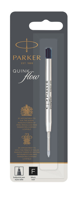 PARKER Quinkflow Ballpoint Pen Refill Fine Nib - Black-NS1950367