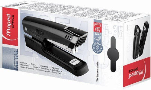 MAPED Stapler Essential Metal Hlf Strip 26/6 25Pg-354311