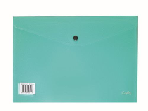 CROXLEY Envelope with Button - A4 (Green) (Pack of 12)-DOC20106N CROXLEY Envelope with Button - A4 (Green) (Pack of 12)-DOC20106N