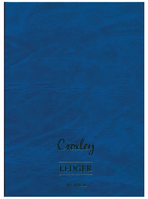 CROXLEY JD168 Account Book A4 Full Bound 288 Page Double Ledger Pack of 2-ACC168D