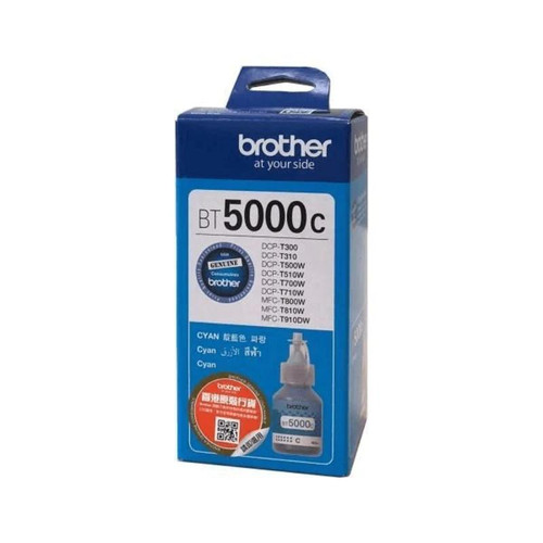 BROTHER BT5000 CYAN INK FOR DCPT500W DCPT710W MFCJ910DW (5000 PAGE YIELD) - MBT5000C-KOL   BROTHER BT5000 CYAN INK FOR DCPT500W DCPT710W MFCJ910DW (5000 PAGE YIELD) - MBT5000C-KOL