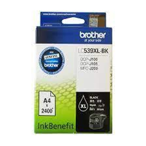 BROTHER LC539XLBK HIGH YIELD BLACK INK CARTRIDGE FOR DCPJ105 MFCJ200 ( 2400 PAGE YIELD ) - MLC539XLBK-KOL BROTHER LC539XLBK HIGH YIELD BLACK INK CARTRIDGE FOR DCPJ105 MFCJ200 ( 2400 PAGE YIELD ) - MLC539XLBK-KOL