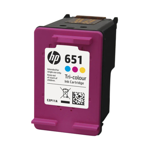 HP 651 TRI-COLOUR INK CARTRIDGE FOR 5575 5645 ( 300 PAGE YIELD ) - HC2P11AE-KOL HP 651 TRI-COLOUR INK CARTRIDGE FOR 5575 5645 ( 300 PAGE YIELD ) - HC2P11AE-KOL