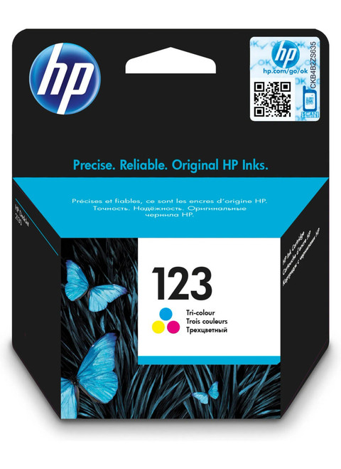 HP 123 TRI-COLOUR INK CARTRIDGE FOR  DESKJET 2130 ( 120 PAGE YIELD ) - HF6V16AE-KOL HP 123 TRI-COLOUR INK CARTRIDGE FOR  DESKJET 2130 ( 120 PAGE YIELD ) - HF6V16AE-KOL