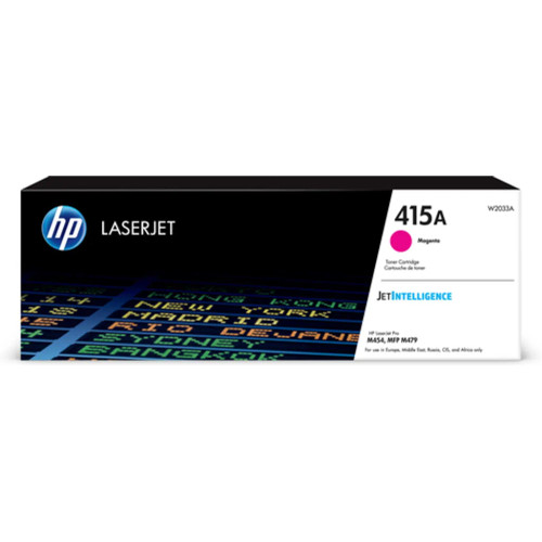 HP 415A MAGENTA LASERJET TONER CARTRIDGE FOR HP LJM454MFP M479 (YIELD 2100) - HW2033A-KOL HP 415A MAGENTA LASERJET TONER CARTRIDGE FOR HP LJM454MFP M479 (YIELD 2100) - HW2033A-KOL