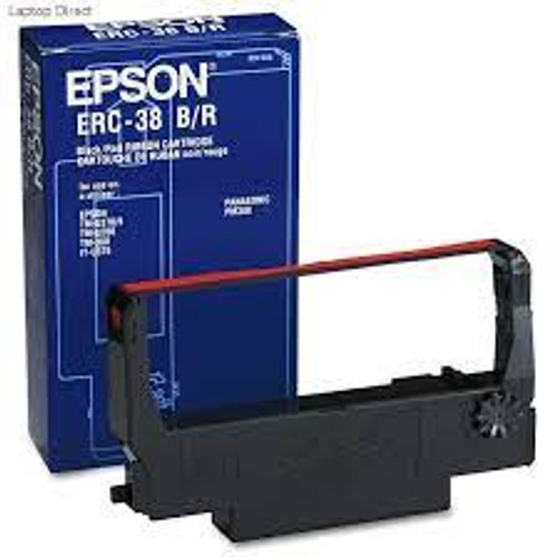 EPSON S015376 ERC38 BLACK AND RED RIBBON FOR TM210 300A - ES015376-KOL EPSON S015376 ERC38 BLACK AND RED RIBBON FOR TM210 300A - ES015376-KOL