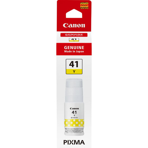 CANON GI-41 YELLOW INK BOTTLE FOR PIXMA G1420 / G2420 / G2460 / G3420 / G3463 - CGI41Y-KOL CANON GI-41 YELLOW INK BOTTLE FOR PIXMA G1420 / G2420 / G2460 / G3420 / G3463 - CGI41Y-KOL