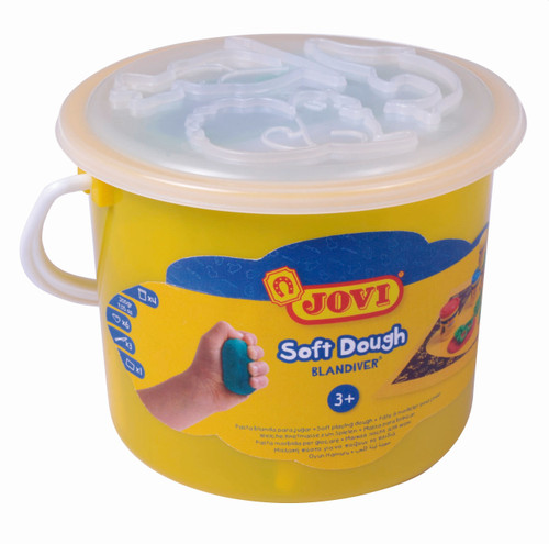 JOVI Soft Play Dough Bucket Mini 4x50g Soft Dough & Tools-JOV444