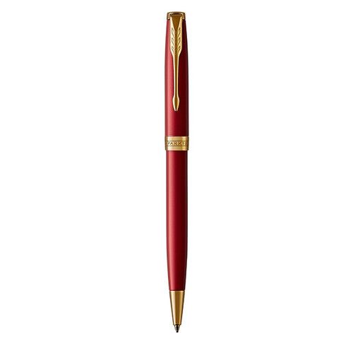 PARKER Sonnet Ballpoint Pen - Red Gold Trim-NS1931476