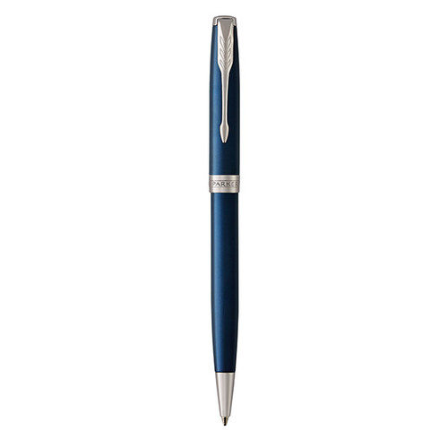 PARKER Sonnet Ballpoint Pen - Blue Chrome Trim-NS1931536