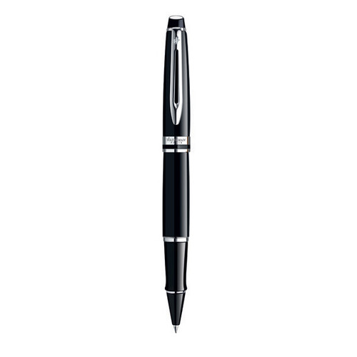 WATERMAN Expert  Rollerball Pen - Lacquer Black Chrome Trim-NS0951780