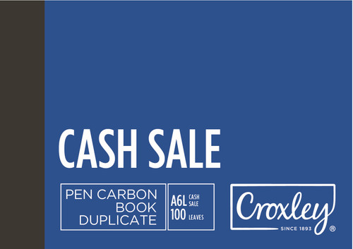 CROXLEY JD16CS Pen Carbon Cash Sale A6 Landscape 100 Page Pack of 10-PCB16CS