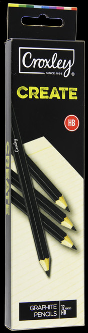 CROXLEY CREATE Pencils - 2B (Box of 12 Pencils)-PCL3302B