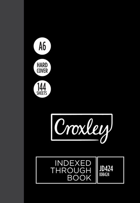 CROXLEY JD424  A6 144 Page Index Through Pack of 10-IDB424