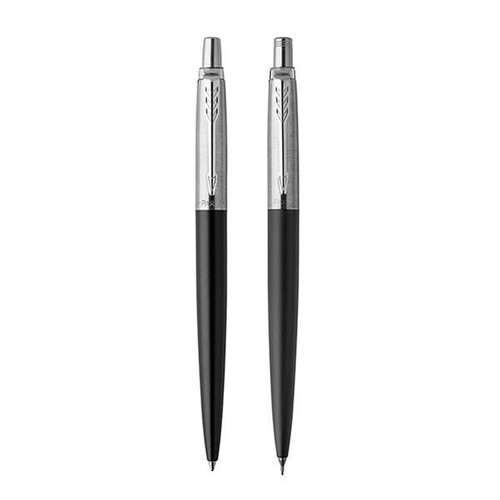 PARKER Jotter Ballpoint Pen & Pencil Set - Bond Street Matte-NS1953346SET