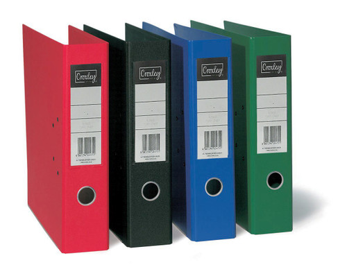 CROXLEY JD1029 Polypropylene Lever Arch Rado File - A4 - 65mm (Red)-ALF102905