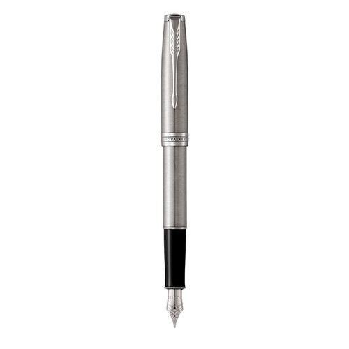 PARKER Sonnet Fountain Pen - Stainless Steel Chrome Trim-NS1931510